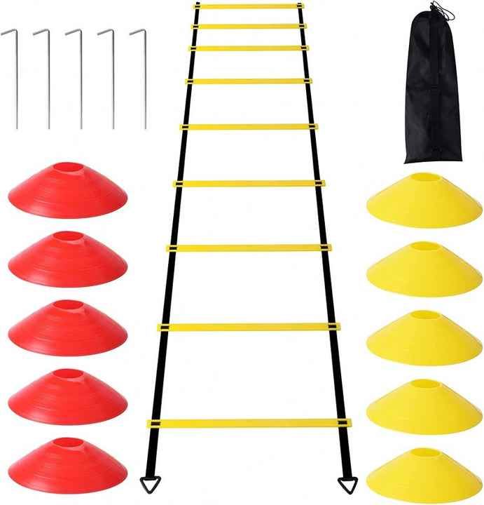 Soccer Agility Training Set Marker Cones Speed Ladder